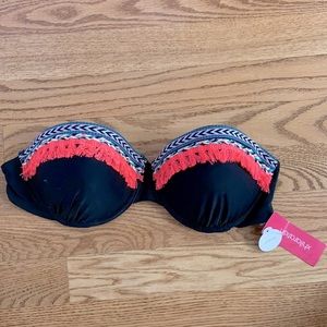 Xhilaration Underwire Bandeau Bikini Top NWT